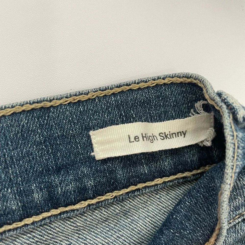 Frame Le High Skinny Denim Distressed Jeans Size 25